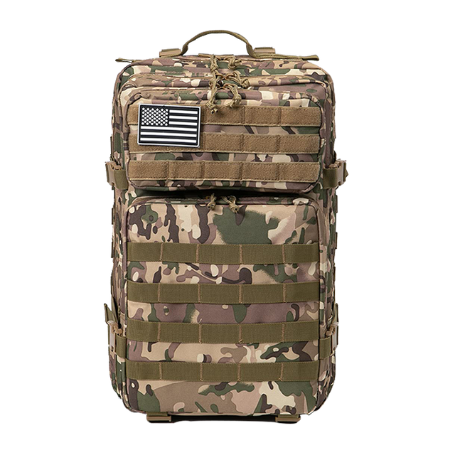  Military Tactical Ryggsäck för män och kvinnor 45L Army 3 Days Assault Pack Väska Stor ryggsäck med Molle System